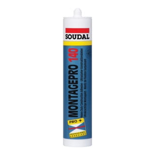 Colle d'assemblage Soudal Pro 140 blanche 400 g/310 ml