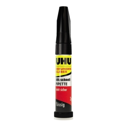 Colle instantanée PIPETTE ultrarapide Control 3 g incolore tube UHU