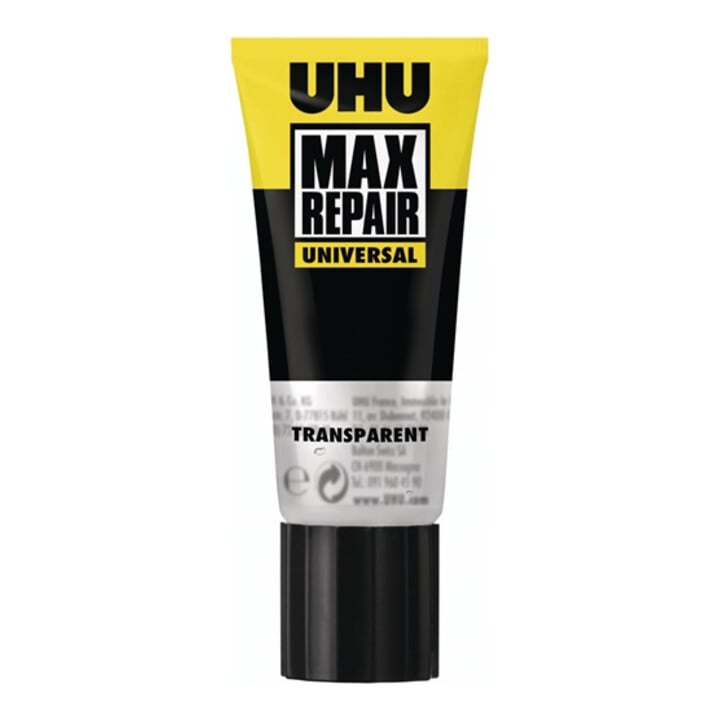 Colle universelle MAX REPAIR UNIVERSAL transparent 45 g tube UHU