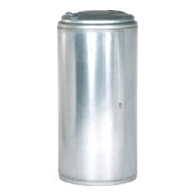 Collecteur de déchets 120 l galvanisé avec porte