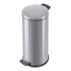 Collecteur de déchets à pédale Hailo ProfiLine Solid 20 argent-1