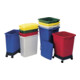 Collecteur de déchets / poubelles de tri 60 l H590xl285xP555mm PE gris GRAF-1