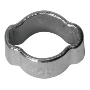 Collier de serrage à 2 oreilles Riegler blow line, revêtement chrome III 17 - 20 mm