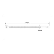 Collier de serrage en nylon couleur noire 2,5x200 Réf.CCT (100 ) CELO-4