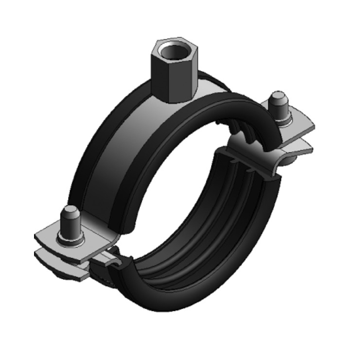 Collier de serrage MEFA Trabant 25x1,5 70-73 mm caoutchouc M8/10