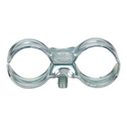 Collier double en acier 13x13 mm