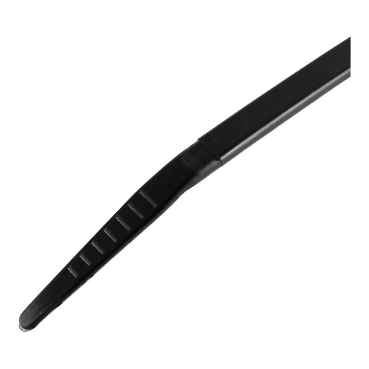 STIER Colliers de serrage en nylon noir, dentelés à l’intérieur