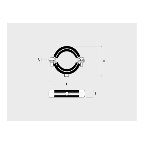Collier métallique CELO avec EPDM LI-28