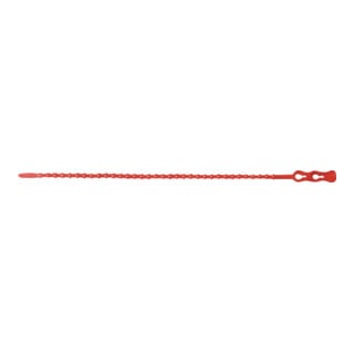Colliers de câblage Click Tie® L. 650 mm l. 5,6 mm polyamide rouge, RAL 3000 100