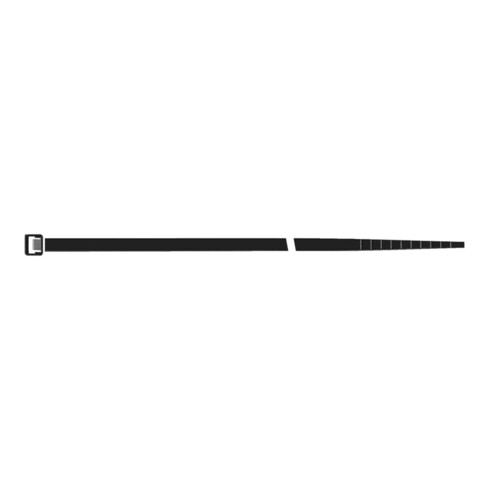 Colliers de câblage polyamide Sapi Selco noir 100u