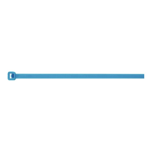 Colliers de câblage L. 150 mm l. 3,6 mm polyamide bleu 100un./sachet