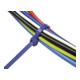 Colliers de câblage L. 280 mm l. 4,5 mm polyamide bleu, RAL 5002 pas résistant a-4