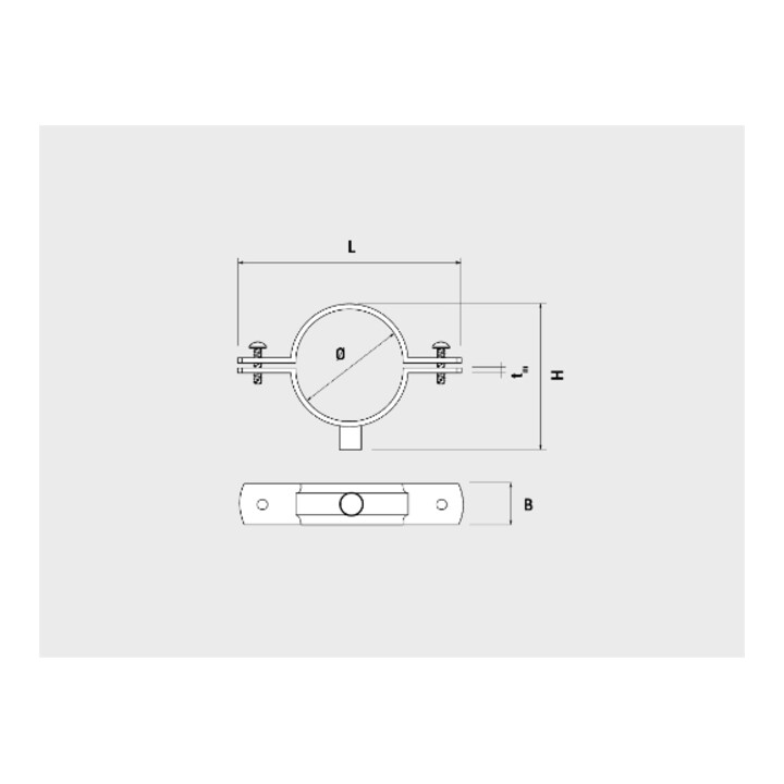 Colliers Descente De Gouttière M8 Ref. D Ø 75 (50 pcs) CELO