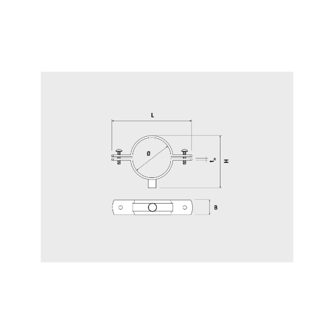 Colliers Descente De Gouttière M8 Ref. D Ø 75 (50 pcs) CELO