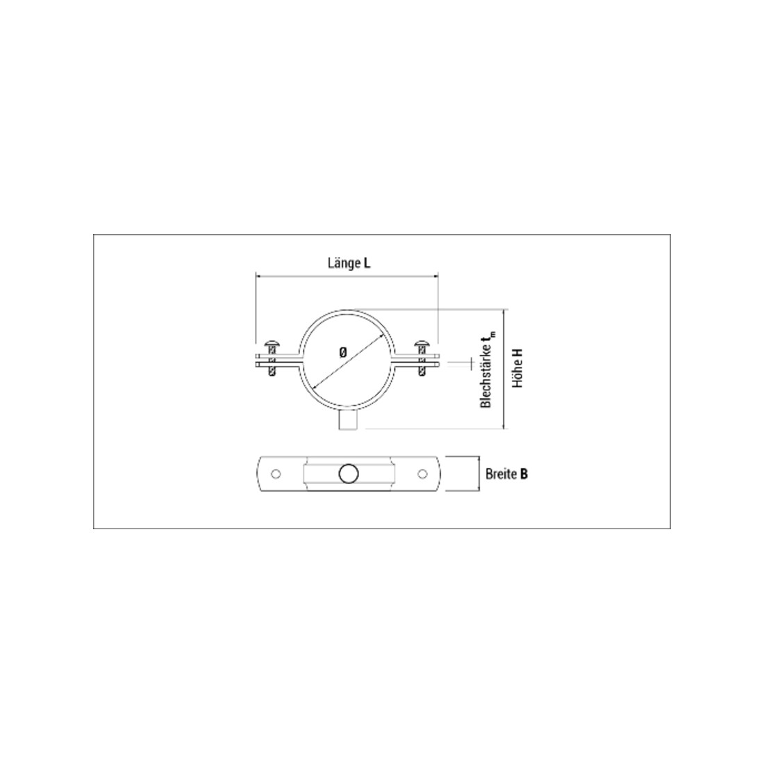 Colliers Descente De Gouttière M8 Ref. D Ø 75 (50 pcs) CELO
