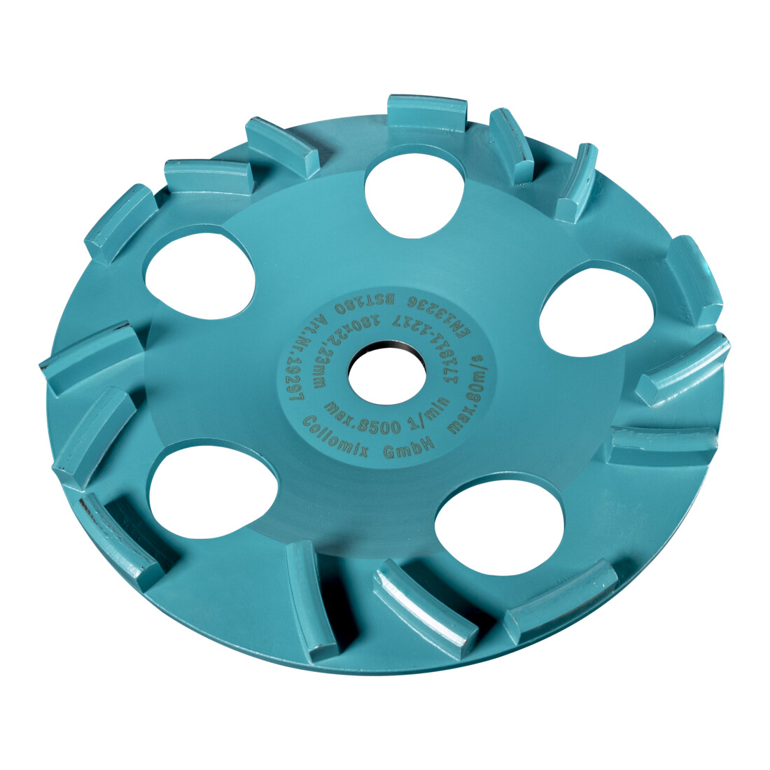 Collomix Coppa abrasiva, 180 mm con 12 segmenti