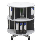 Colonne rotative pour dossiers STIER, 2 niveaux pour max. 48 dossiers, Ø 800 mm x 850 mm-4