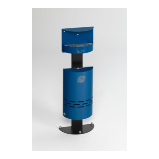 Combinaison cendrier/déchets VAR H 98 bleu de gentiane (RAL 5010) 13 l
