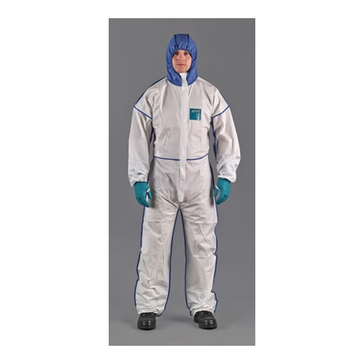 Combinaison MICROGARD 1800 COMFORT,Mod 195 Gr.M blanc/bleu Cat.III MICROGARD