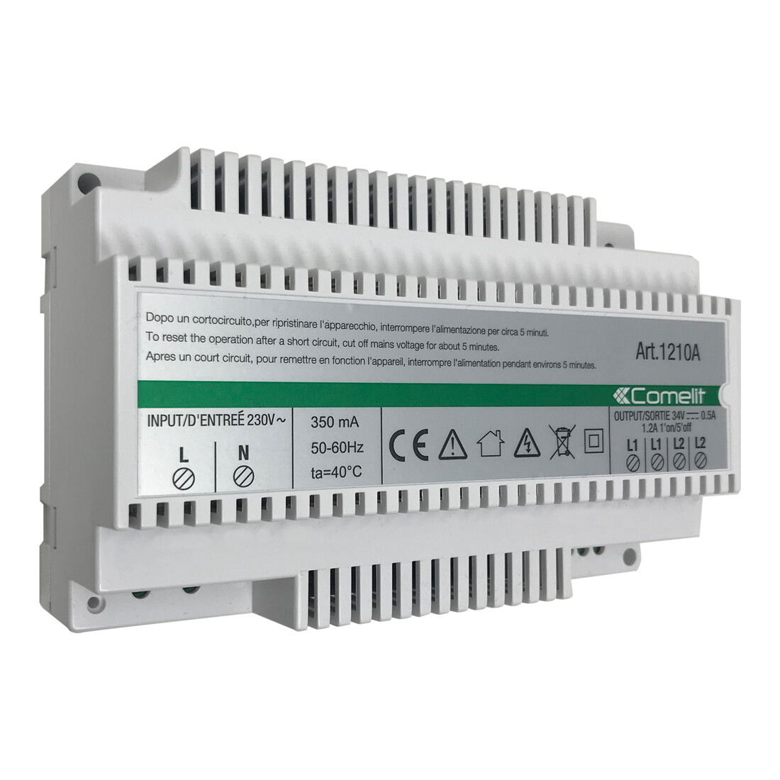 Comelit Group Alimentation système 2 fils 1 élévateur, SB2 1210A