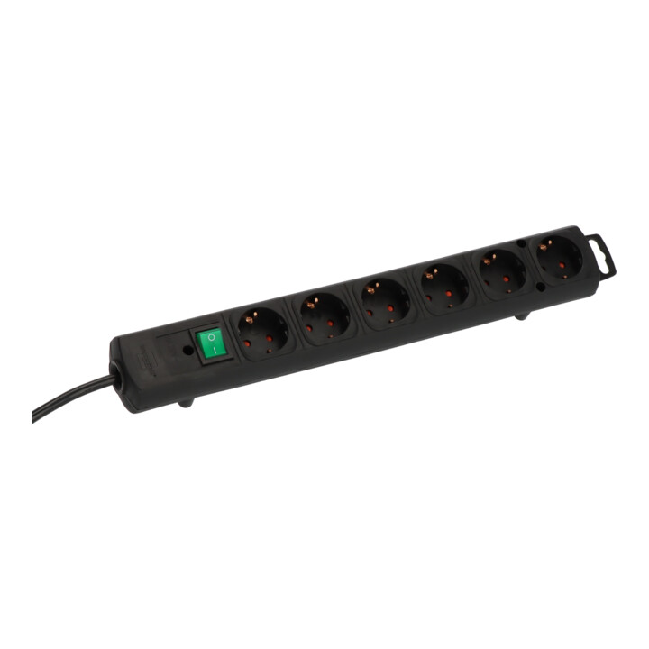 Brennenstuhl Comfort-Line Plus Steckdosenleiste mit Flachstecker 6-fach 2m H05VV-F 3G1,5