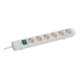 Brennenstuhl Comfort-Line Plus Steckdosenleiste mit Flachstecker 6-fach 2m H05VV-F 3G1,5-4