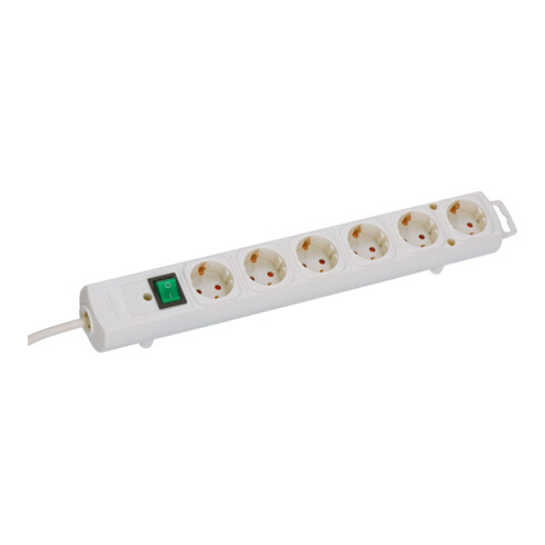 Brennenstuhl Comfort-Line Plus Steckdosenleiste mit Flachstecker 6-fach 2m H05VV-F 3G1,5
