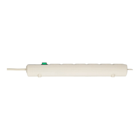 Comfort-Line Plus stekkerdoos met vlakke stekker 6-voudig wit 2m H05VV-F 3G1.5