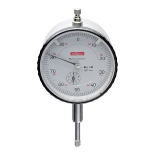 Comparateur M2 T 10 mm lecture 0,01 mm paroi arrière magnétique Käfer