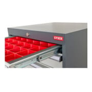 Compartimentage de tiroir STIER, bacs pour petites pièces, BLH 100 mm, dimensions intérieures 500x450 mm, 6 KTK 75x150 mm-4