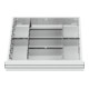 Compartimentage de tiroir STIER, séparations en métal, BLH 100/125 mm, dimensions intérieures 500x450 mm, 8 casiers-1