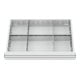 Compartimentage de tiroir STIER, séparations en métal, BLH 100/125 mm, dimensions intérieures 600x450 mm, 6 casiers-1