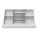 Compartimentage de tiroir STIER, séparations en métal, BLH 100/125 mm, dimensions intérieures 600x450 mm, 8 casiers-1