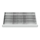 Compartimentage de tiroir STIER, séparations en métal, BLH 100/125 mm, dimensions intérieures 800x450 mm, 20 casiers-1