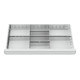 Compartimentage de tiroir STIER, séparations en métal, BLH 100/125 mm, dimensions intérieures 800x450 mm, 8 casiers-1