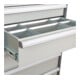 Compartimentage de tiroir STIER, séparations en métal, BLH 150/175 mm, dimensions intérieures 500x450 mm, 20 casiers, 6 x TW 75