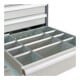 Compartimentage de tiroir STIER, séparations en métal, BLH 200-300 mm, dimensions intérieures 600x450 mm, 12 casiers, 6 x TW 175