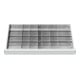 Compartimentage de tiroir STIER, séparations en métal, BLH 75 mm, dimensions intérieures 800x450 mm, 28 casiers-1