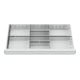 Compartimentage de tiroir STIER, séparations en métal, BLH 75 mm, dimensions intérieures 800x450 mm, 8 casiers-1