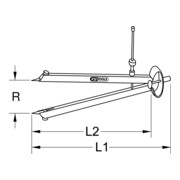 KS Tools Compas de précision à ressort avec pointes interchangeables-3