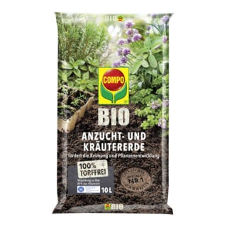 COMPO BIO Anzucht- und Kräutererde torffrei 10 L