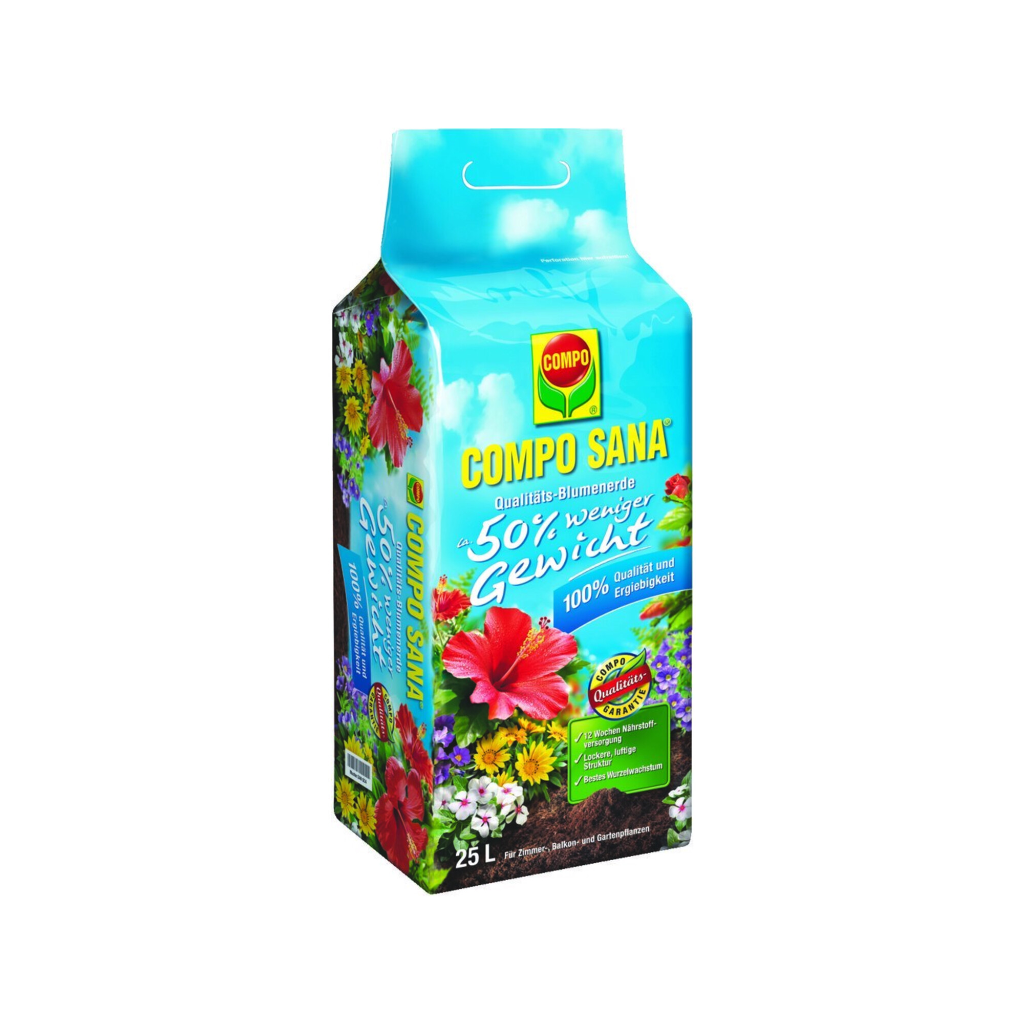 COMPO SANA Blumenerde 40 l, 50% weniger Gewicht