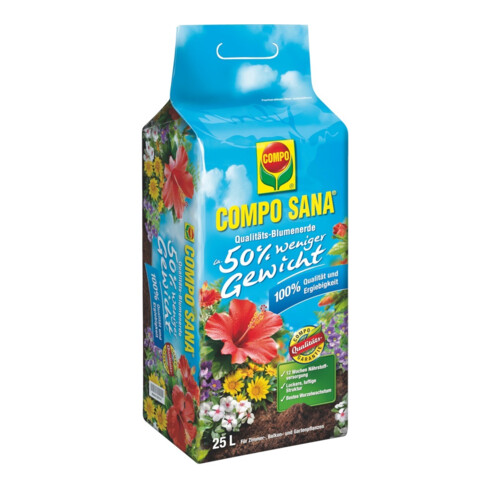 COMPO SANA Terreau 25 l, 50 % moins lourd