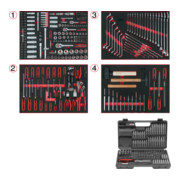 Composition de 515 outils de qualité KS Tools pour 4 tiroirs de servante-3