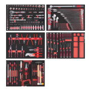 Composition d'outils Kraftwerk PRO LINE EVA, 242 pcs.