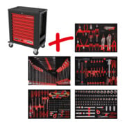 Composition pour servante d’atelier Performanceplus P15 avec 279 outils pour 5 tiroirs KS Tools