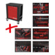 Composition pour servante d’atelier Performanceplus P15 avec 370 outils pour 6 tiroirs KS Tools-1