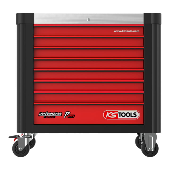 Composition pour servante d’atelier Performanceplus P25 avec 285 outils pour 4 tiroirs KS Tools