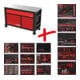 Composition pour servante d’atelier Performanceplus P45 avec 950 outils pour 13 tiroirs KS Tools