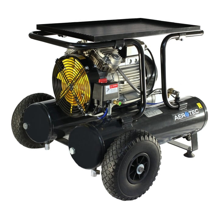 Compresseur Aerotec Extreme 11+11 sans huile 300L/205L/11+11L/10bar/1,5kW/ mobile/230V